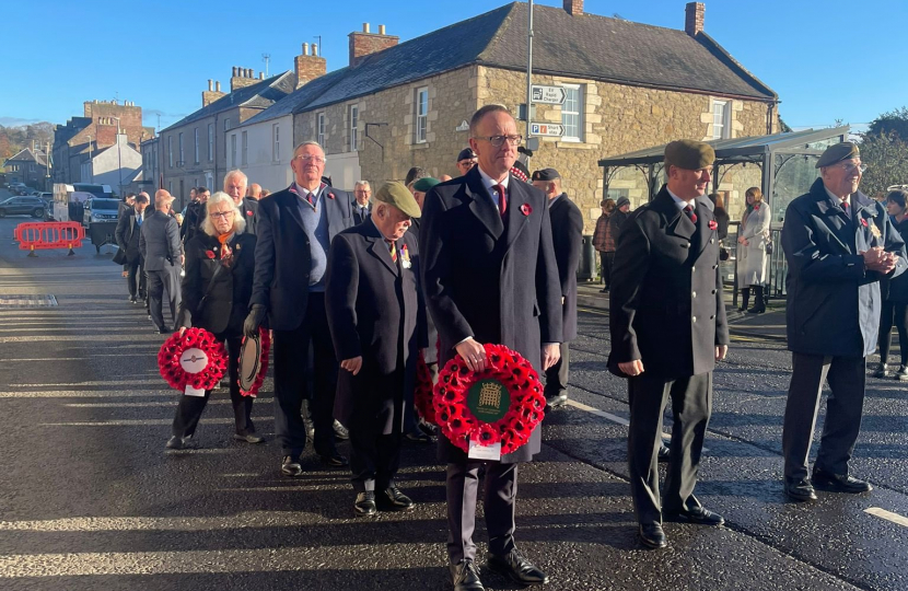 Huge honour to take part in Remembrance Sunday events