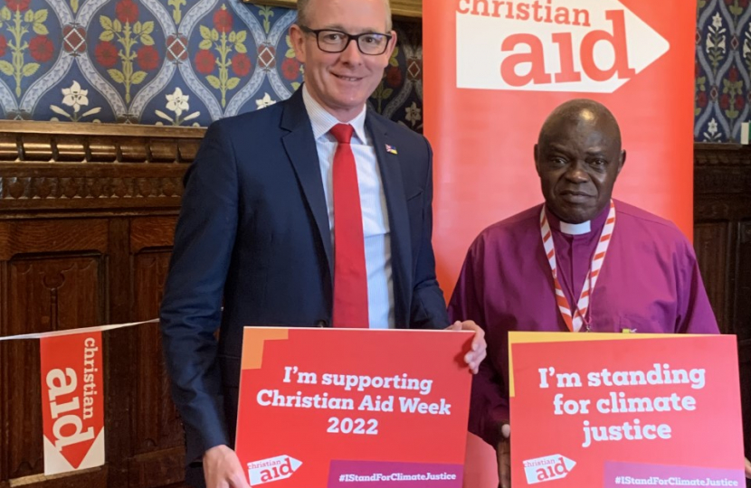 John Lamont MP at Christian Aid Event