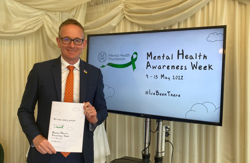 John Lamont MP at Mental Health Awareness Week event