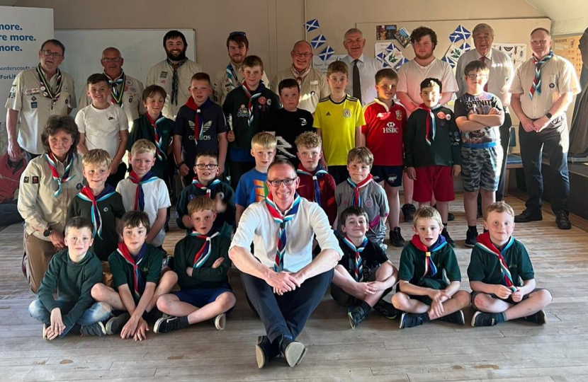 Scottish Borders MP encourages volunteers to help Selkirk Scouts Group