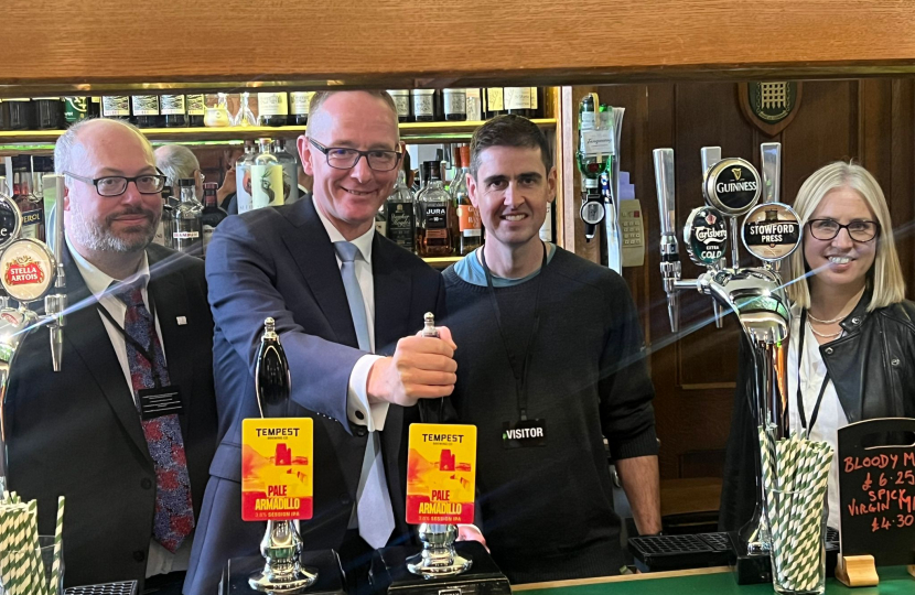 Award-winning Borders brewery now stocked in UK Houses of Parliament