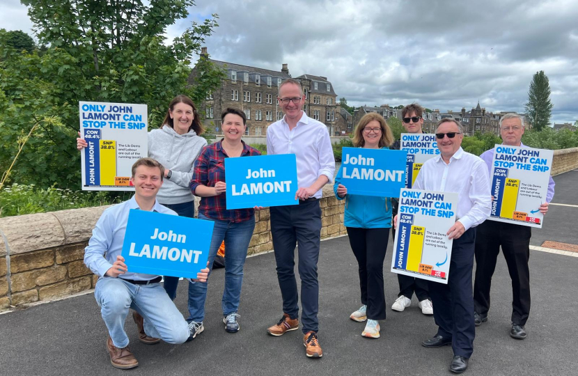 Ruth Davidson appeals to Borders residents to vote for John Lamont 