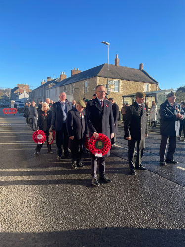 Huge honour to take part in Remembrance Sunday events