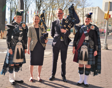 John Lamont MP promotes Borders export opportunities during New York Tartan Week trip