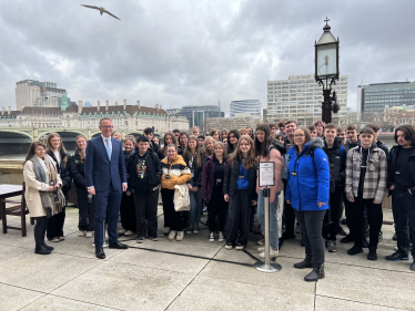 Scottish Borders MP welcomes Selkirk pupils to House of Commons