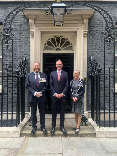 Borders veterans joy at visiting Downing Street