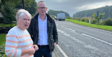 Local MP raises issue of 'reckless' speeding on A68 near Camptown